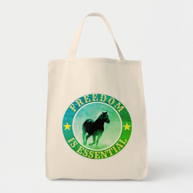 Freedom (horse, green) bag (Front)