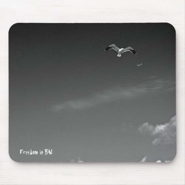 Freedom in BW Mouse Pad (Front)