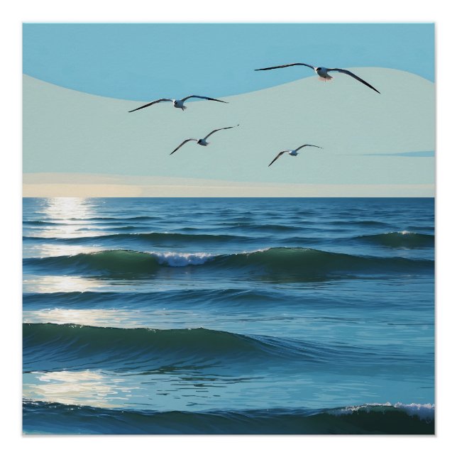 Freedom in the Blue Ocean Poster (Front)