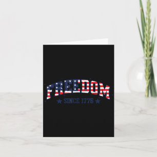 Freedom Independence Day 4th of July USA Card