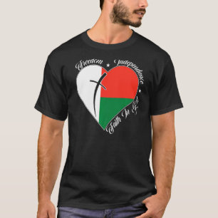 Freedom Independence Faith In God Christian Madag T-Shirt