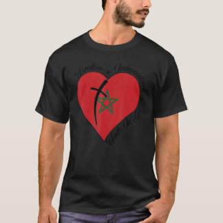 Freedom Independence Faith In God Christian Moroc T-Shirt