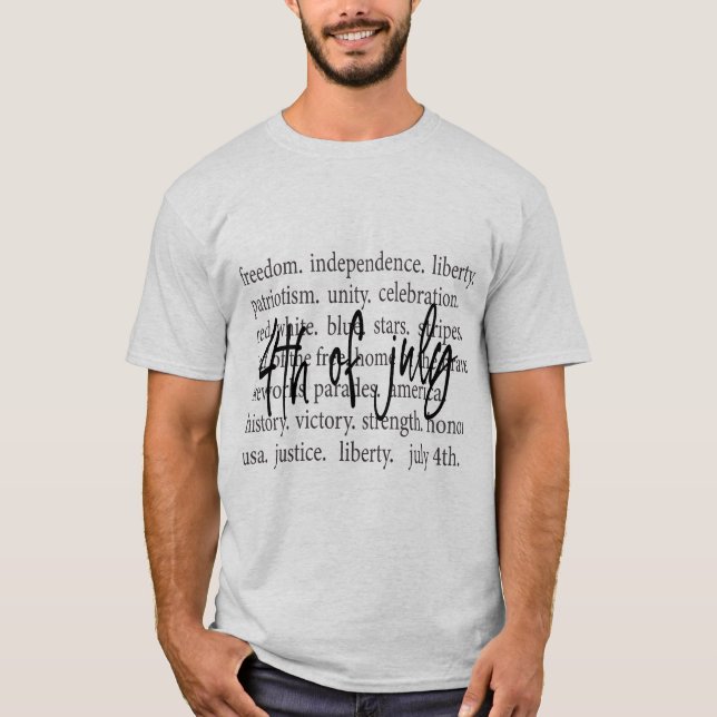 Freedom, Independence, Freedom 4th of July  T-Shirt (Front)