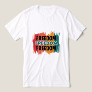 Freedom – Inspirational Graphic T-Shirt  Tri-Blend Shirt