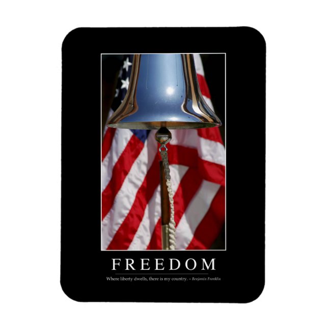 Freedom: Inspirational Quote 1 Magnet (Vertical)