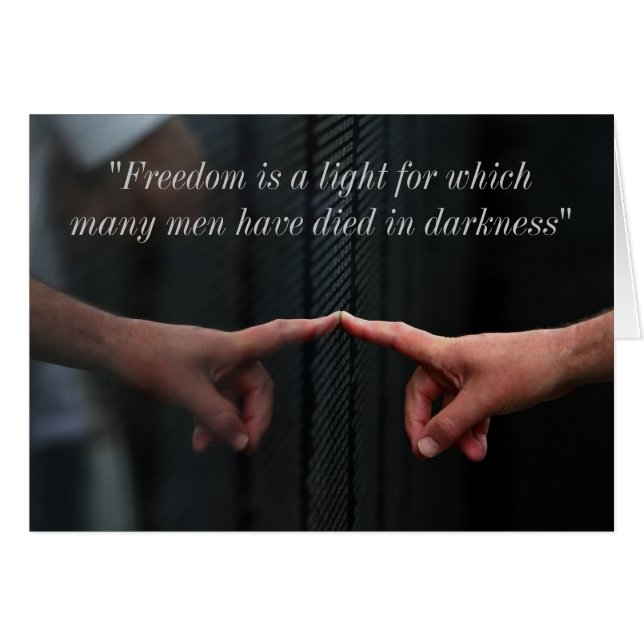 Freedom is a light....... (Front Horizontal)