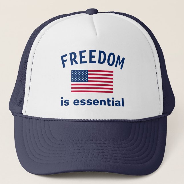 Freedom is essential Trucker Hat (Front)