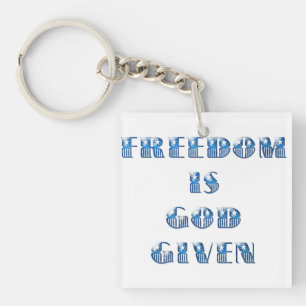 Freedom Is God Given, Blue Key Ring