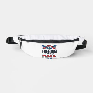 Freedom Is In Our DNA Patriotic Vector Shirt Desig Bum Bags