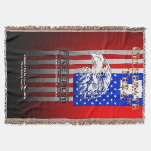 Freedom Is More Than A Word C4th Throw Blanket