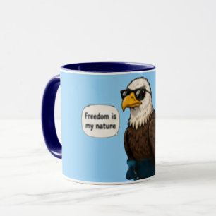 Freedom Is My Nature Inspirational Coffee Mug