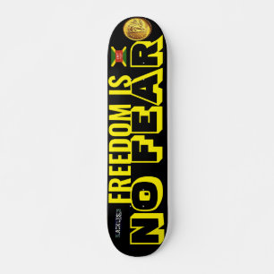 FREEDOM IS NO FEAR 7 3/4" Skateboard Deck