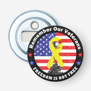 FREEDOM IS NOT FREE BOTTLE OPENER