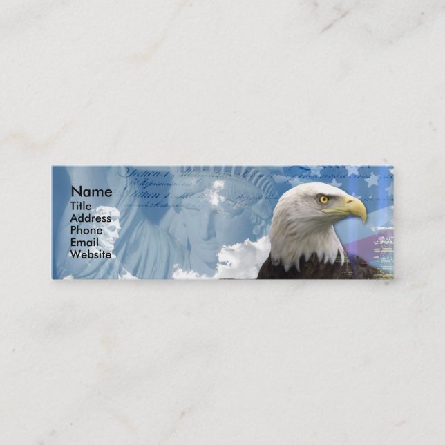 Freedom is Not Free Mini Business Card (Front)