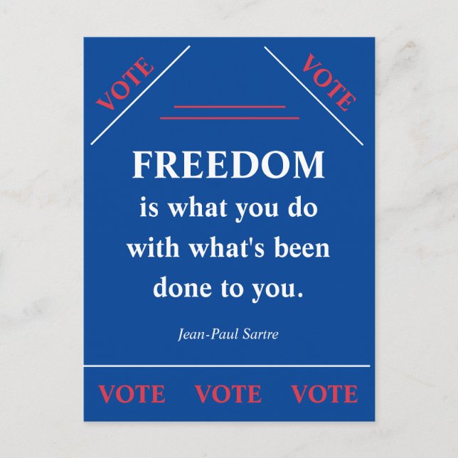 Freedom Is... Postcard (Front)