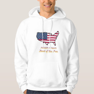Freedom Is Power USA Flag Hoodie