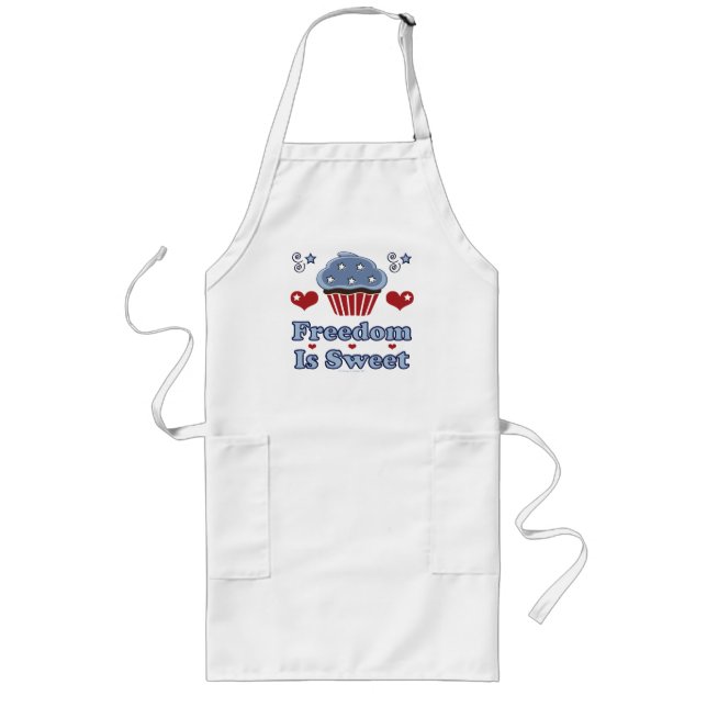 Freedom Is Sweet Patriotic Cupcake Apron (Front)