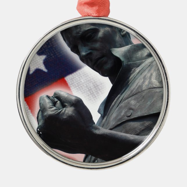 Freedom Isn't Free! Metal Tree Decoration (Front)