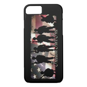 Freedom Isnt Free Military Army Soldier Silhouette Case-Mate iPhone Case