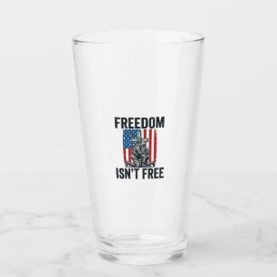 Freedom Isnt Free Patriotic Soldier Memorial Glass