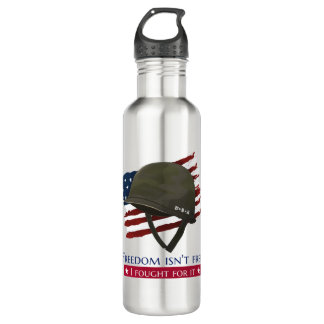 Freedom isnt free USA veteran 710 Ml Water Bottle