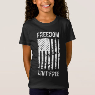 Freedom Isn't Free Veteran Patriotic American Flag T-Shirt