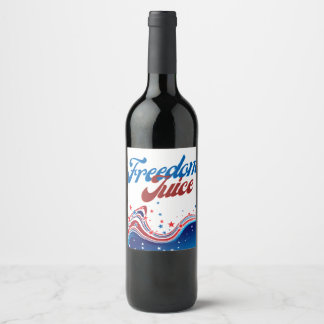Freedom Juice - July 4th Wine Label