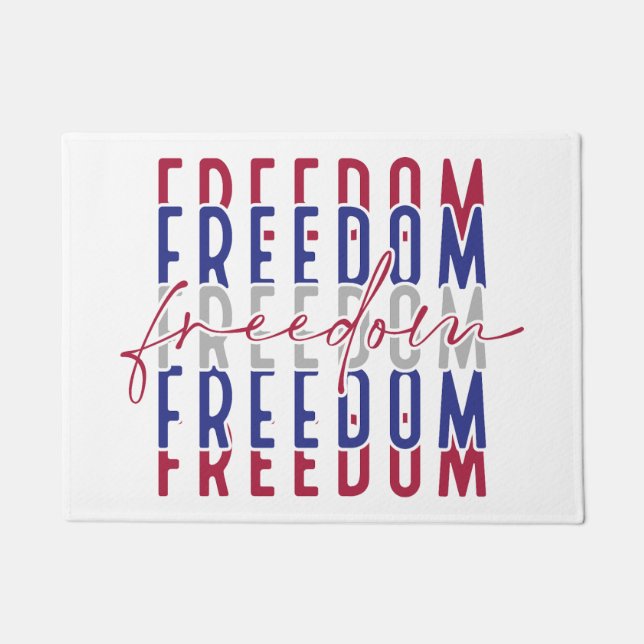 Freedom Kamala Harris Doormat (Front)