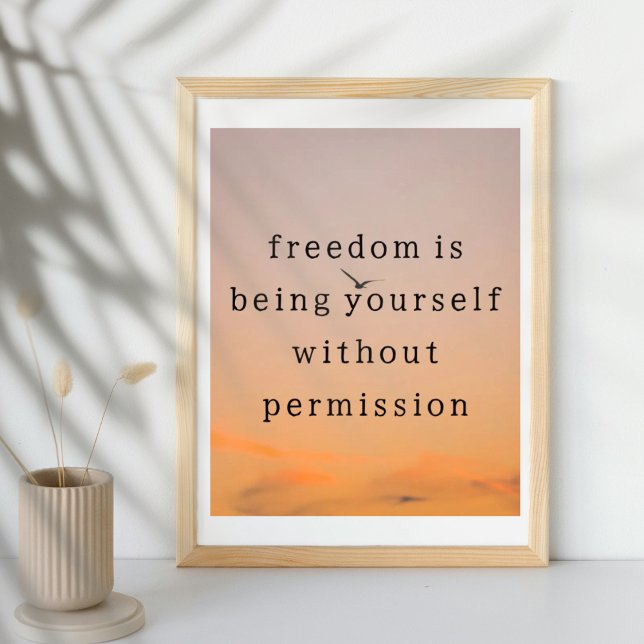 Freedom life quote motivation poster  (Creator Uploaded)