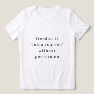 Freedom life quote motivation t-shirt Tri-Blend shirt