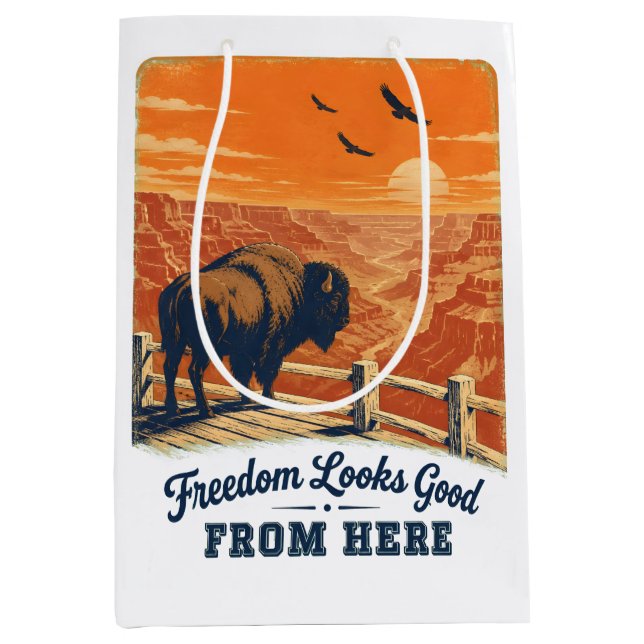 Freedom Looks Good Canyon Gift Bag (Front)