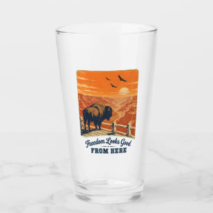 Freedom Looks Good Canyon Glass Cup