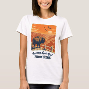 Freedom Looks Good Canyon T-shirts