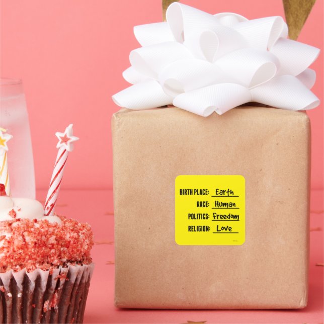 FREEDOM LOVE (EARTH) STICKER (Party)