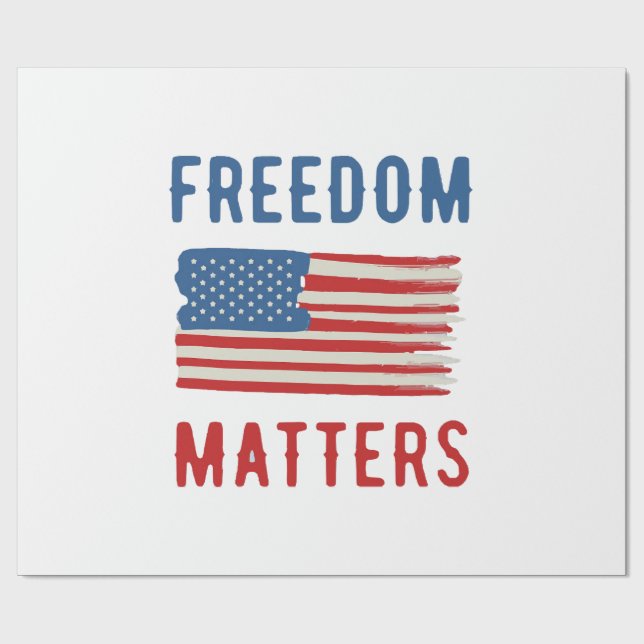 Freedom Matters Wrapping Paper (Flat)