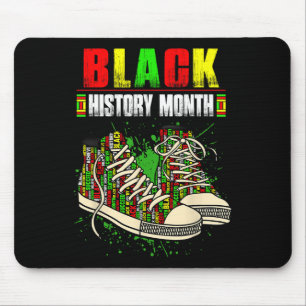 Freedom Melanin Black Proud Africa Shoes Black His Mouse Pad