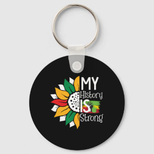 Freedom Melanin Black Women My History Is Strong  Key Ring