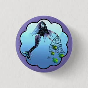 Freedom Mermaid Button