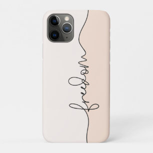 Freedom Minimalist Typography Design Case-Mate iPhone Case