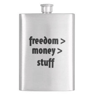 Freedom > Money > Stuff Hip Flask