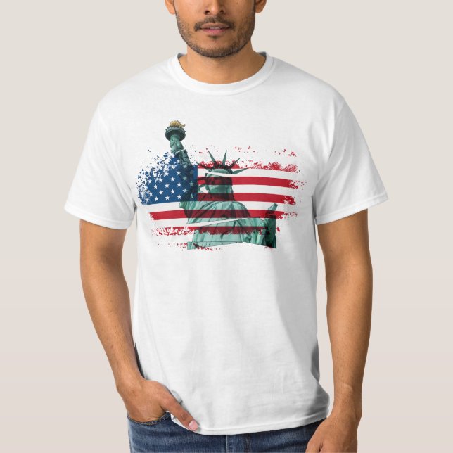 Freedom Mosaic: Statue of Liberty Edition T-Shirt (Front)