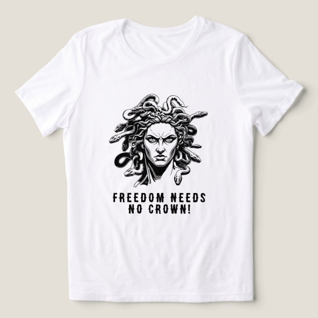 Freedom Needs No Crown! Tri-Blend Shirt (Design Front)