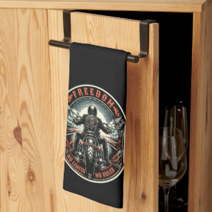 Freedom – No Limits, No Rules Tea Towel