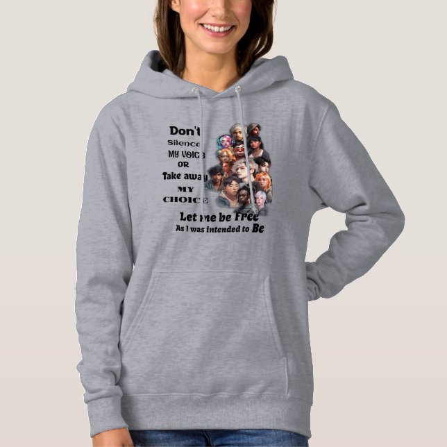 Freedom of Choice and Voice Hoodie (Front)