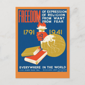 Freedom of Expression Postcard
