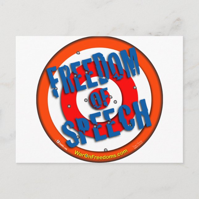 Freedom of Speech Postcard (Front)