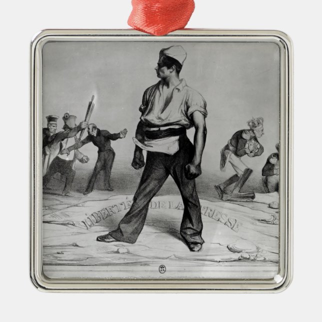 Freedom of the Press Metal Tree Decoration (Front)