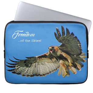 Freedom of the Skies Red-tailed hawk Laptop Sleeve