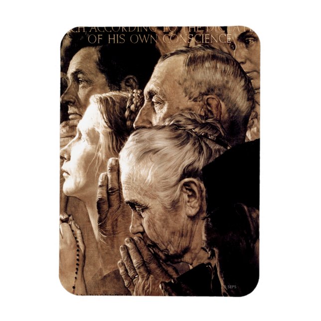 Freedom of Worship Magnet (Vertical)