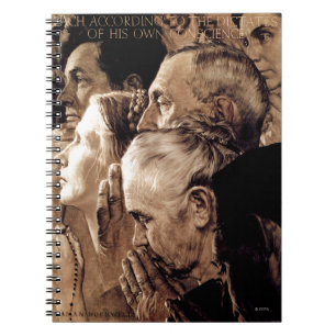 Freedom of Worship Spiral Notebook